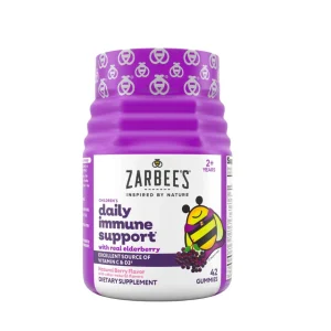 Zarbee's Gomitas de saúco para niños con vitamina C, zinc, 42 unidades