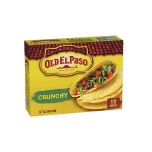 Old El Paso Crunchy Taco Shells, sin gluten, 12 Piezas