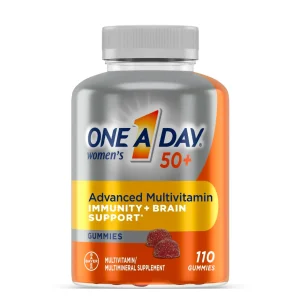 One A Day 50+ mujeres gomitas Multivitamínico con inmunidad y apoyo cerebral, 110 unidades