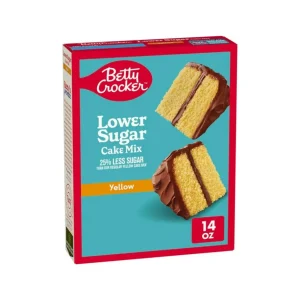 Betty Crocker mezcla para pastel Yellow bajo en azúcar 396gr