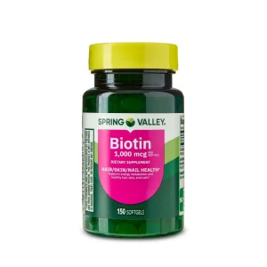 Spring Valley Biotin 1000 mcg, 150 unidades