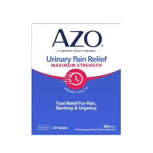 AZO Alivio del dolor urinario de fuerza máxima, 24 unidades