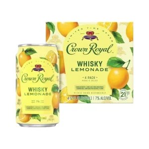 Cóctel de Limonada con Whisky Crown Royal – 4 Pack Latas 355 ml, 7 % Alc. Vol