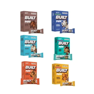 Barra de Proteína BUILT Puff Caja de 4 Unidades 160gr