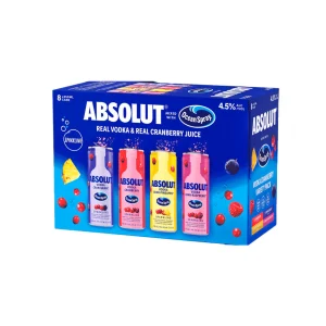 Absolut Ocean Spray paquete variado, 8 pack