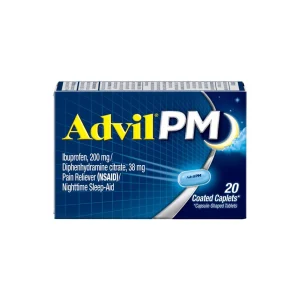 Advil PM Ibuprofeno y difenhidramina Analgésico y pastilla para dormir 20ct