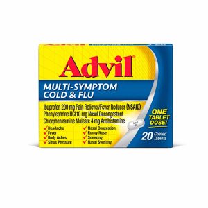 Advil síntomas del resfriado y la gripe con ibuprofeno 20 tabletas