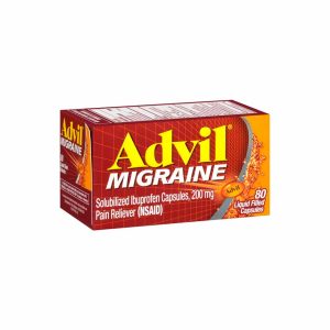 Advil migraña cápsulas líquidas ibuprofeno de 200 mg, 80 ct