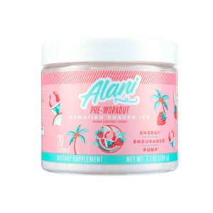 Alani Nu Polvo preentrenamiento sabor raspado hawaiano 204gr