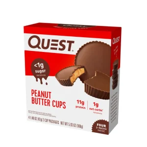Quest Nutrition, peanut butter cups alta en proteínas, baja en carbohidratos,4 pack