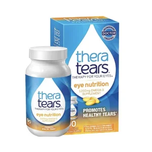 TheraTears Eye Nutrition 1200mg Suplemento de omega-3 de linaza 90 unidades