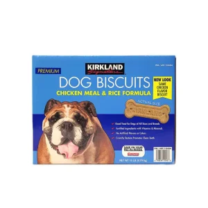 Galletas para perros con fórmula de arroz y harina de pollo Kirkland Signature, 15 libras