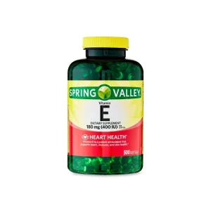 Spring Valley vitamina E  180 mg 400IU 500 tabletas