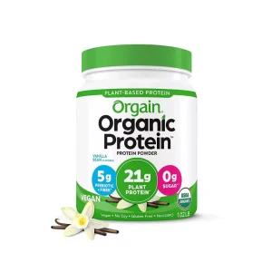 Orgain Proteína en Polvo Vegana sabor Vainilla 462grs