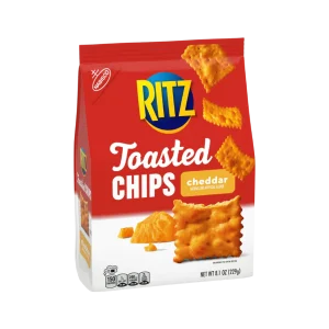 RITZ Toasted Chips Cheddar Crackers, 229g
