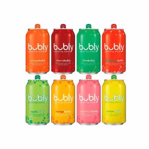 Bubly agua mineral saborizada pack 8 latas