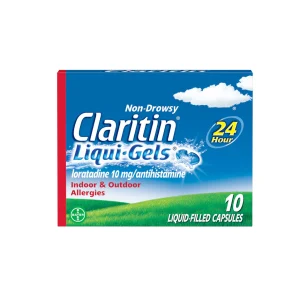 Claritin 24 hr alivio de alergias liqui-Gels, 10 mg, 10 unidades