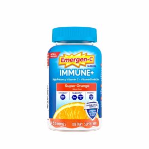 Emergen-C Immune+ gomitas de vitamina D sabor naranja, 45 unidades