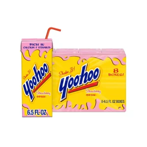 Bebida Yoo-hoo de Fresa 180 ml Pack de 8