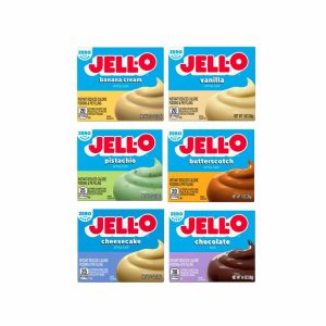 Jell-O Mezcla de pudín instantáneo sin azúcar sin grasa 28gr (Variedad)