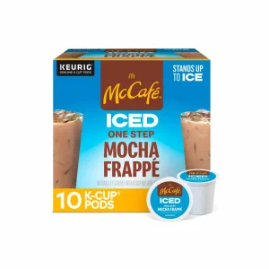 McCafe ICED One Step Mocha Frappe cápsulas keurig  10 unidades
