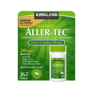 Kirkland Signature tabletas Aller-Tec para la alergia, 365 comprimidos