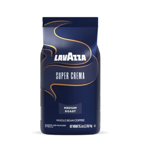 Lavazza Super Crema Café en Grano Tostado Ligero Medio 1kg