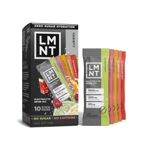 Bebida Deportiva Electrolitos LMNT Sin Azúcar Paquete Surtido 10 sobres