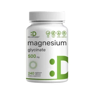 Deal Supplement Glicinato de magnesio de 500 mg, 240 cápsulas