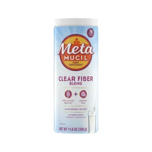 Metamucil Fiber Suplemento Clear Fiber en Polvo para la Salud Digestiva 330gr