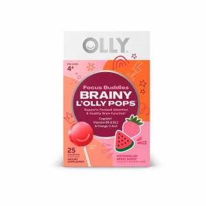 OLLY paletas para niños apoya la atención enfocada 25ct