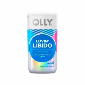 OLLY Lovin' Libido, suplemento Ashwagandha, Damiana, Maca, 40 unidades