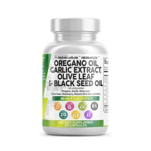 Clean Nutra HerbaPlex Cápsulas de Orégano 2 en 1, 60 cápsulas