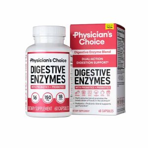 Physician's Choice Enzimas digestivas para la salud intestinal 60 cápsulas