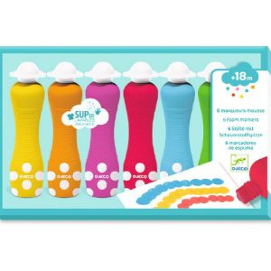 6 marcadores de espuma Djeco