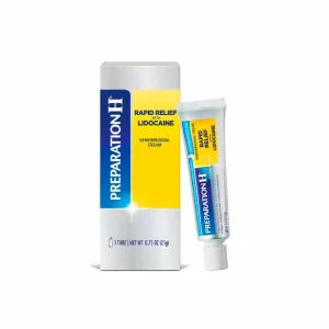 Preparación H con crema de alivio de hemorroides de lidocaína 21gr