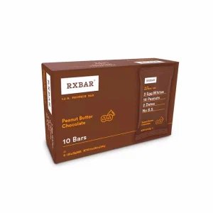 Barras de proteína RXBAR, 12 g de proteína, chocolate con crema de cacahuate 10 barras