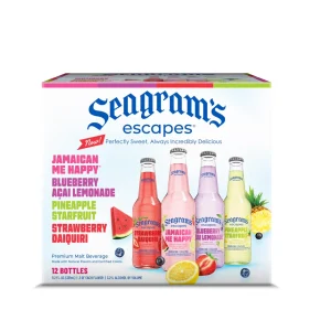Seagram's Escapes Classic, bebida de malta sabores variados 12 pack