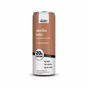 Slate Mocha Latte Café helado con alto contenido proteico 325ml