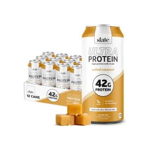 Batido lácteo Slate ultra proteico sabor caramelo salado 12 pack