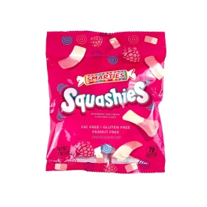 Gomitas Smarties Squashies Frambuesa y Crema 145 g