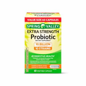 Spring Valley Cápsulas probióticas extra fuertes, 60 unidades