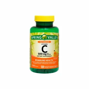 Spring Valley vitamina C disolución rápida 500 mg, 120 tabletas