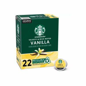 Starbucks vainilla, cápsulas de café Keurig, 22 pods