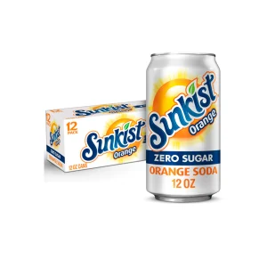Sunkist Orange sin azúcar 12 pack