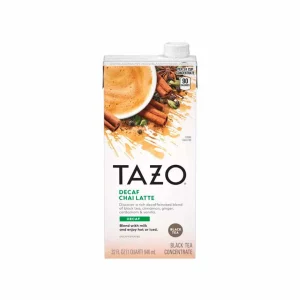 Tazo Latte Chai descafeinado Té Negro 946ml