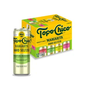 Topo Chico Hard Seltzer Margarita Variety Pack Cerveza Paquete de 12 latas