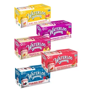 Waterloo Sparkling Water paquetes de 8 latas 355ml